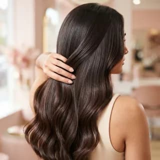 Hair care package — healthy, nourished hair after treatment
